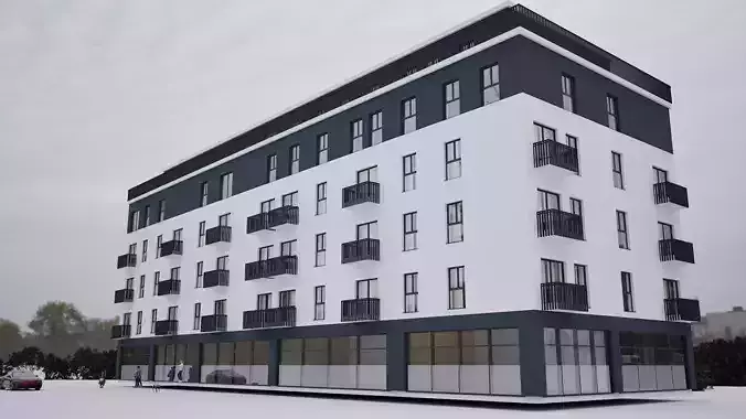 Modern Residential and Commercial Building 