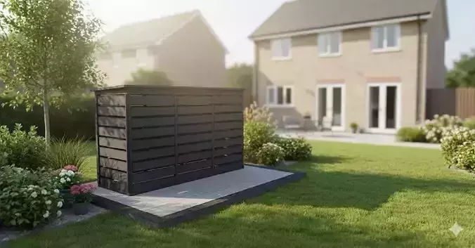 outdoor trash bin shelter - modul