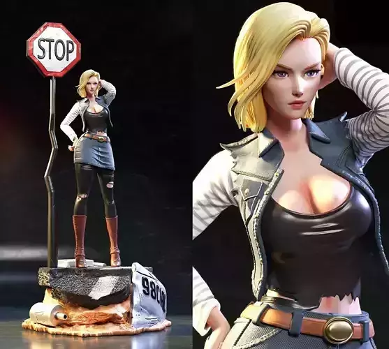 Dragon Ball Android 18 STL file