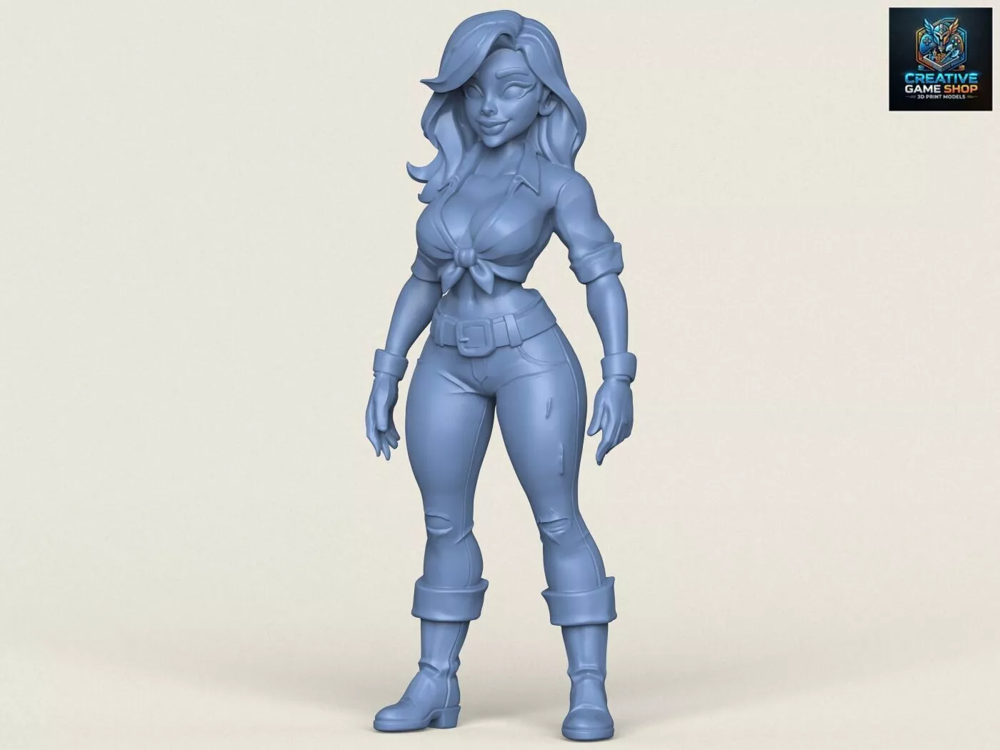 Young Beautiful Girl 3D print model