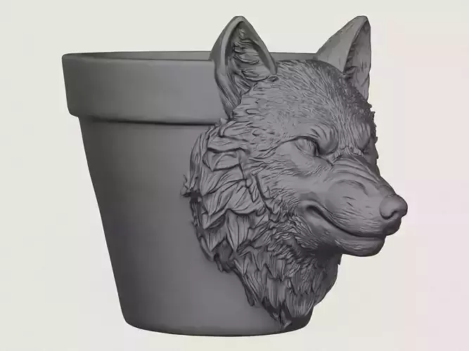 Wolf Head Planter