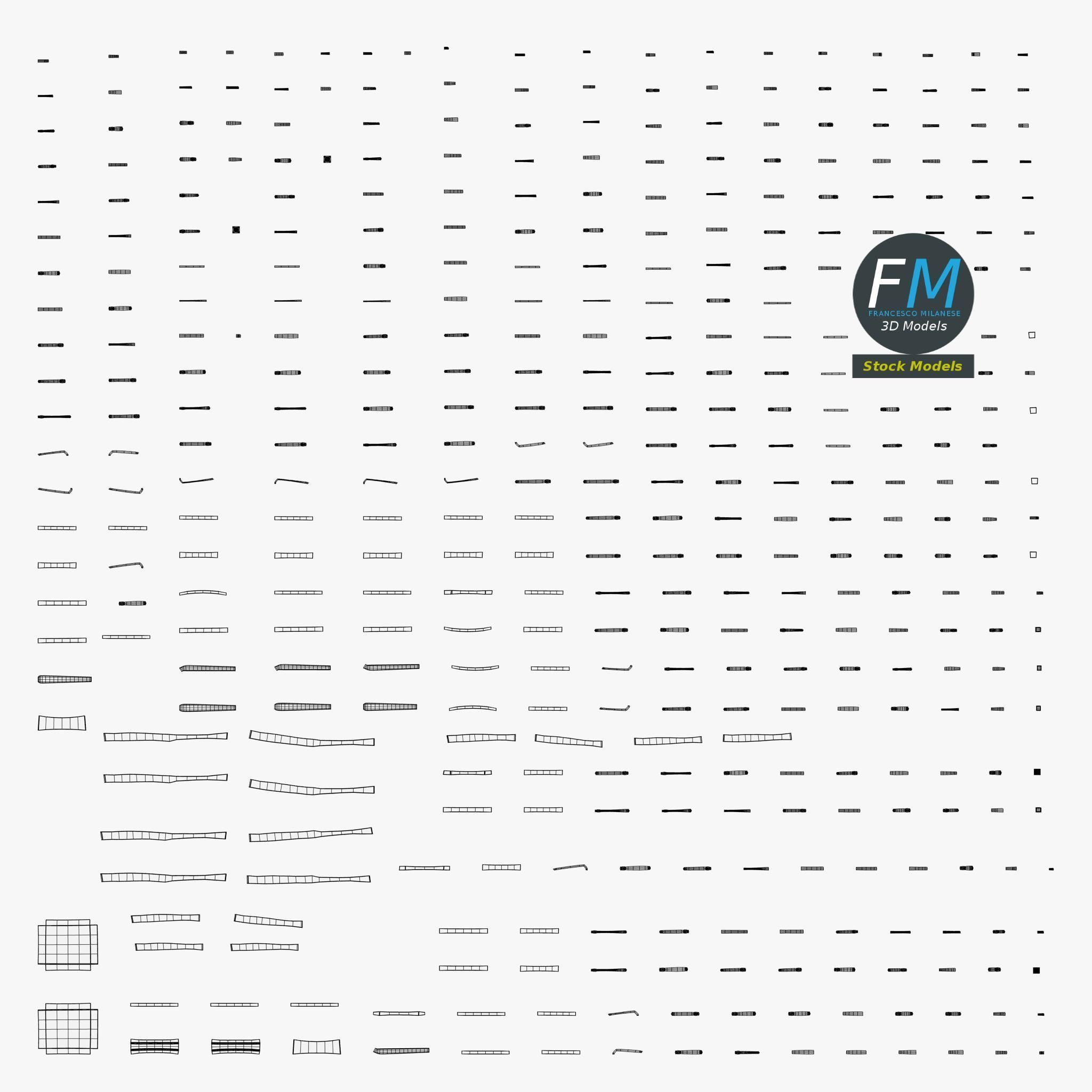 Table desk 2 3D model_11