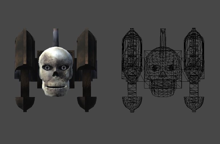 Pirate ship tank1 Low-poly 3D model_10