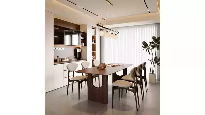 Modern Minimalist Dining Room