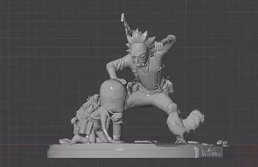 ARC Raiders Crossover Rick and Morty x Scrappy STL