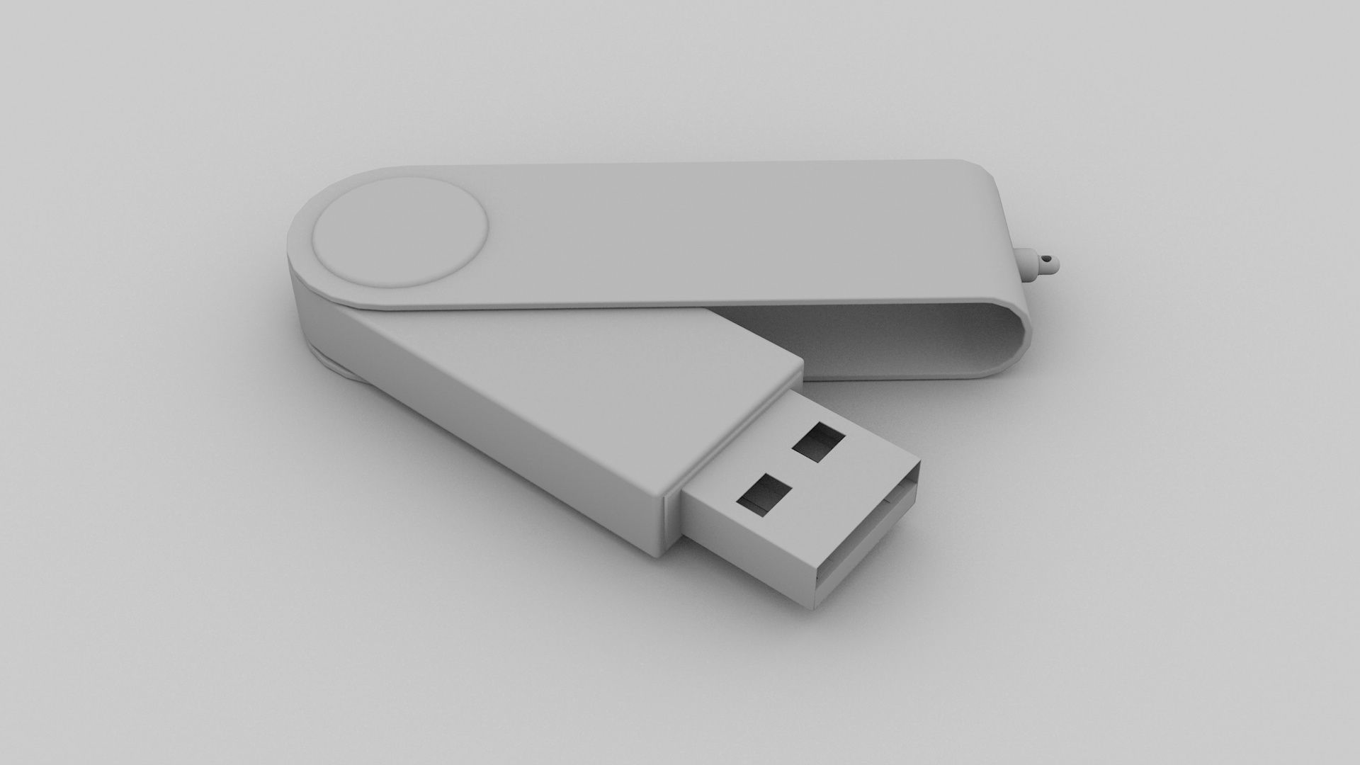 USB Memory stick 2 3D model_1
