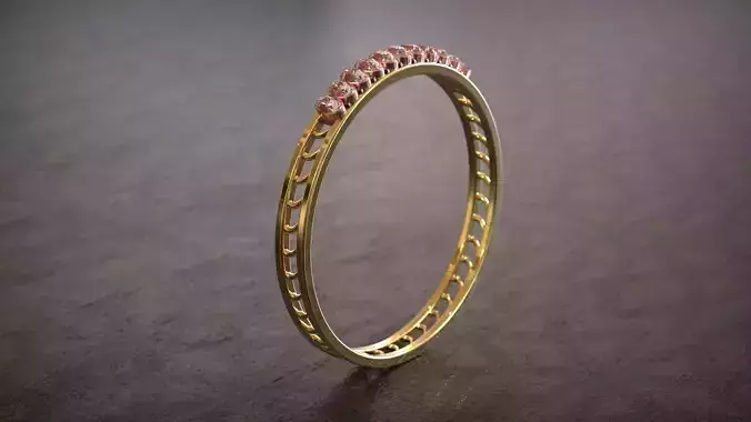 Rings Circle diamond exclusive jewelry 3dm