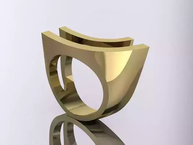 Elegant Ring Jewelry Gold Brand