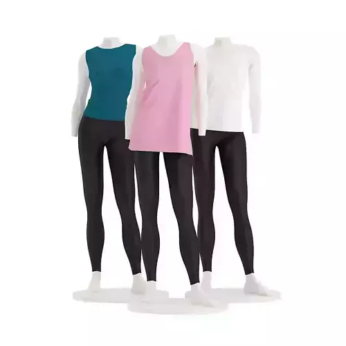 Store Mannequins with Shirts