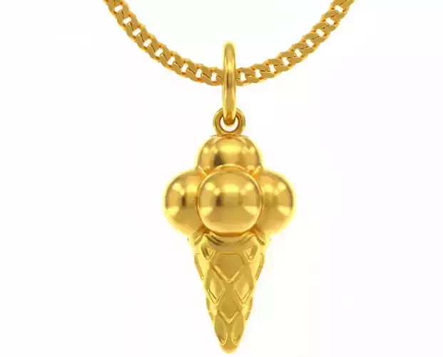  ice cream pendant charms - one inch pendant