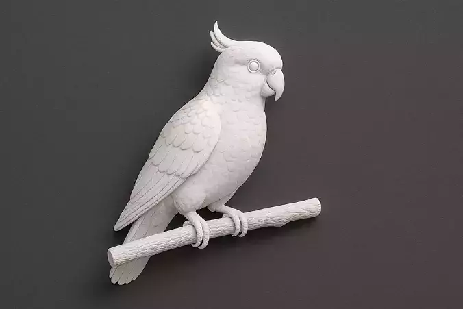 Parrot Standing on a Branch 