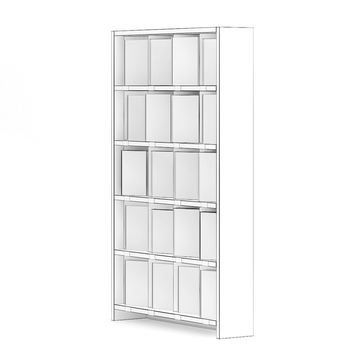 Bookstore Shelf 3D model_3
