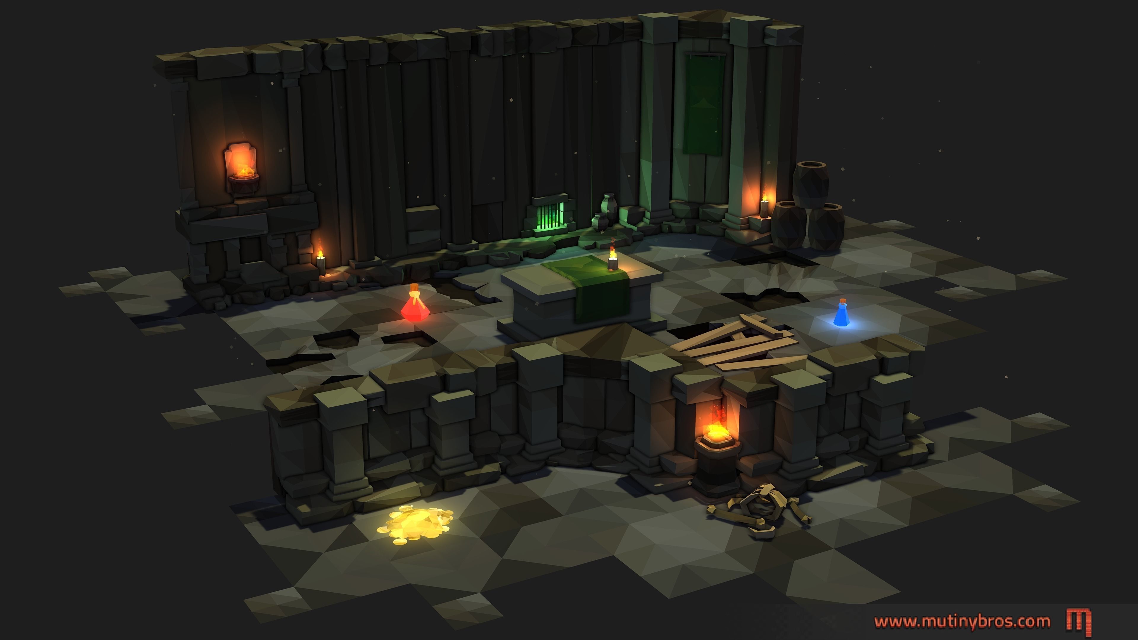 Shard Saga Dangerous Dungeon Pack Low-poly 3D model_1