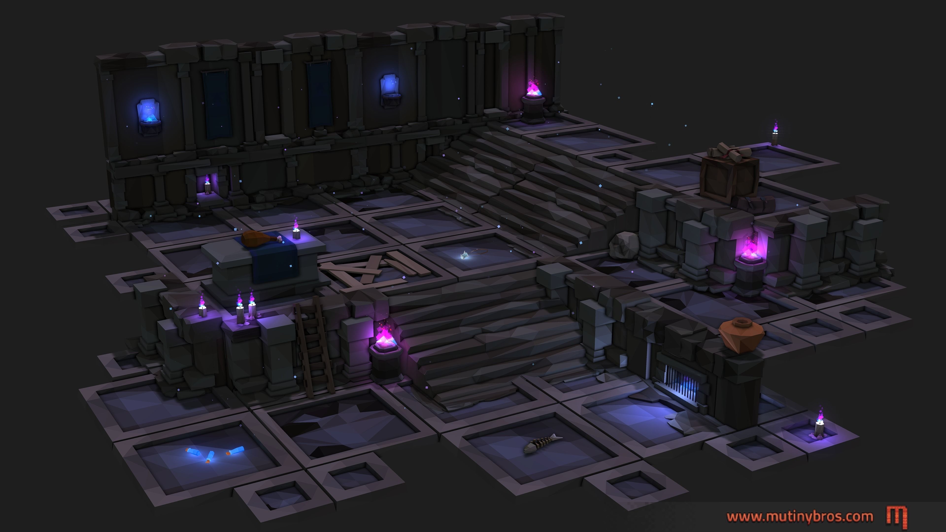 Shard Saga Dangerous Dungeon Pack Low-poly 3D model_2
