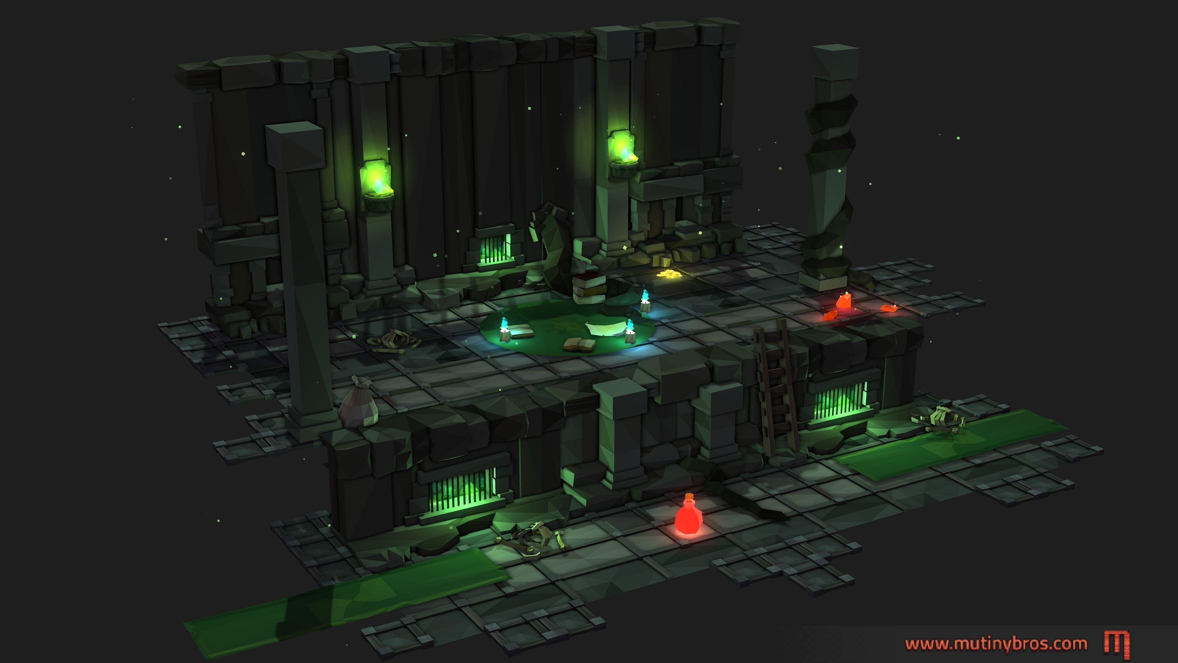 Shard Saga Dangerous Dungeon Pack Low-poly 3D model_4