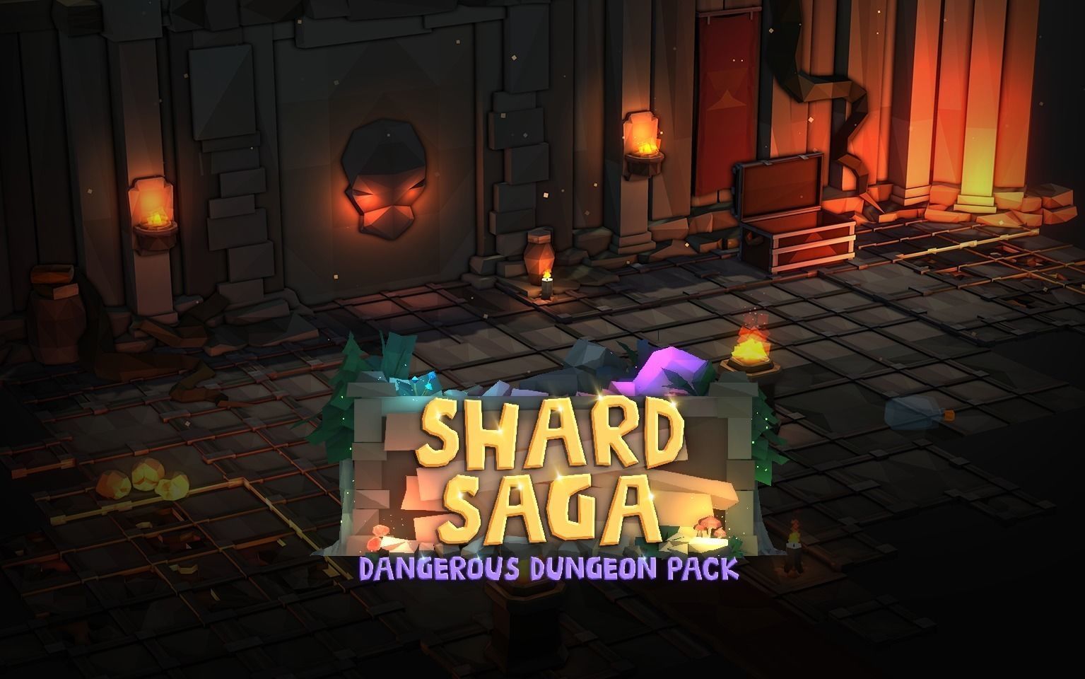 Shard Saga Dangerous Dungeon Pack Low-poly 3D model_0