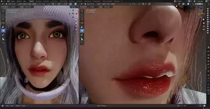 Warrior bunny Girl pbr 8k free version 