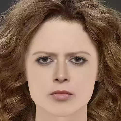 Natasha Lyonne Head - No Hair - Low poly head for game