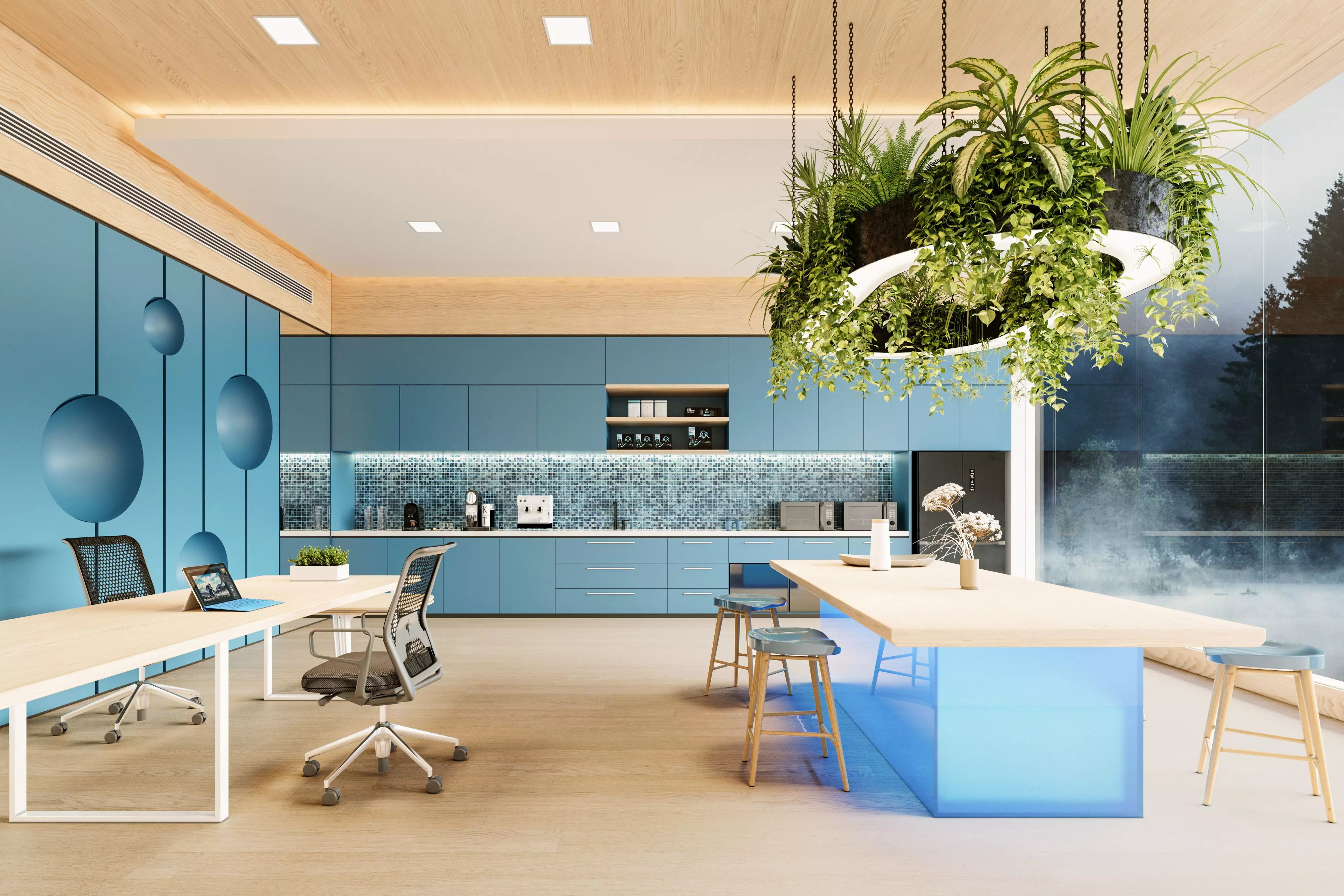 Two types of Break rooms 3D model