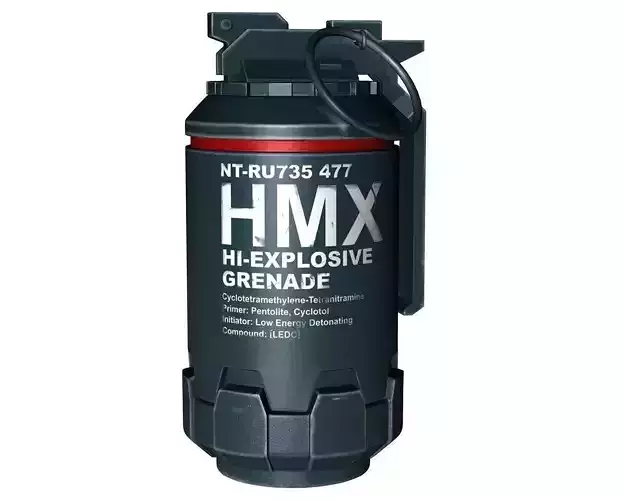 HMX Elysium Grenade Free low-poly 3D model