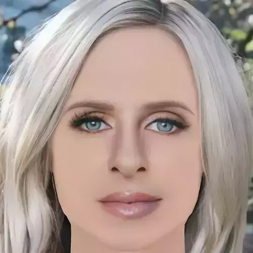 Nicky Hilton Head - No Hair - Low poly head for game