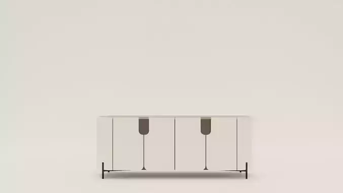 modern console round