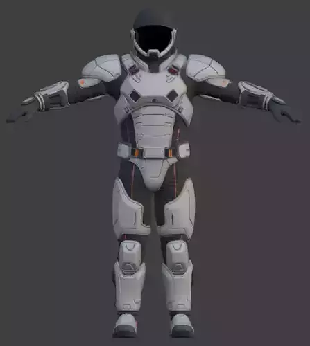 Astronaut Spacesuit 3D Model