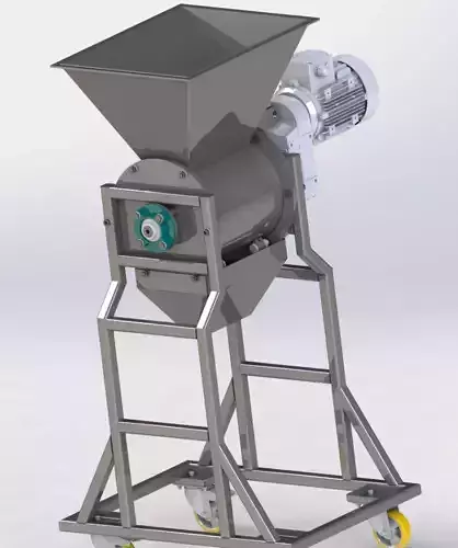 mini Feed grain and plant stalk crusher and grinder