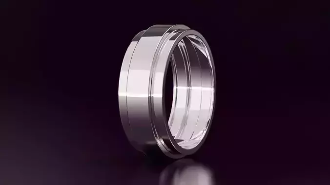 Mens wedding band N18 8mm EU60