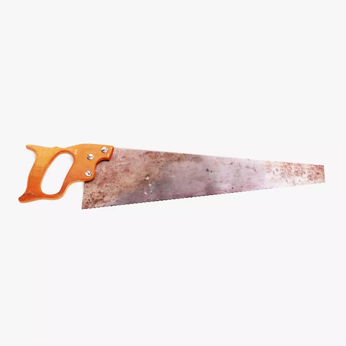 Saw - Rusted Hand Tool 3D model