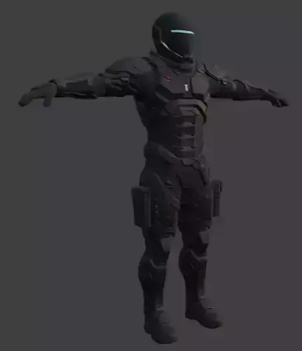 Astronaut Spacesuit 3D Model