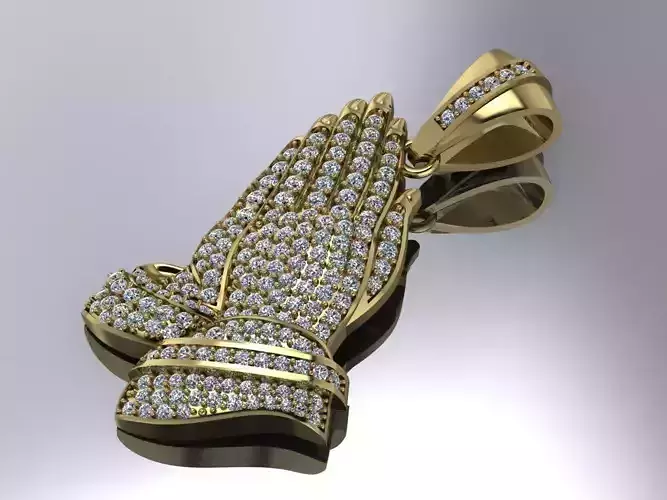 Praying Hands Pendant Jewelry Gold