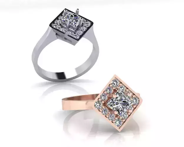 prince cut halo engagement