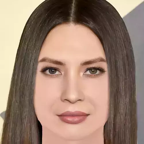 Olivia Munn Head - No Hair - Low poly head for game