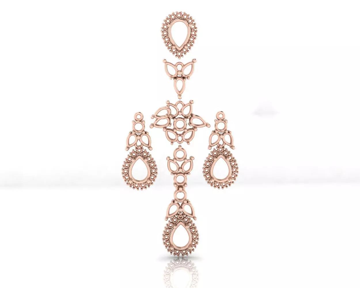 pear halo free jewelry Free 3D print model