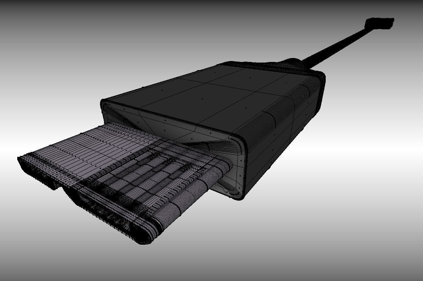 USB 3 Cable High Poly Version Rigged And Animated 3D model_8