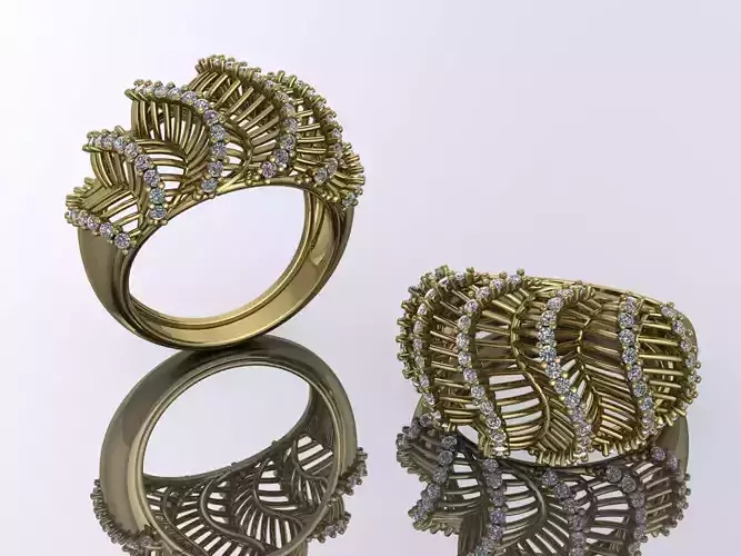 Elegant Ring Jewelry Brand Gold