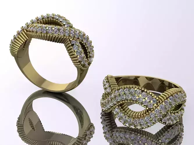 Elegant Ring Jewelry Brand Gold