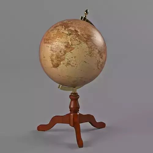 desktop globe 3D model