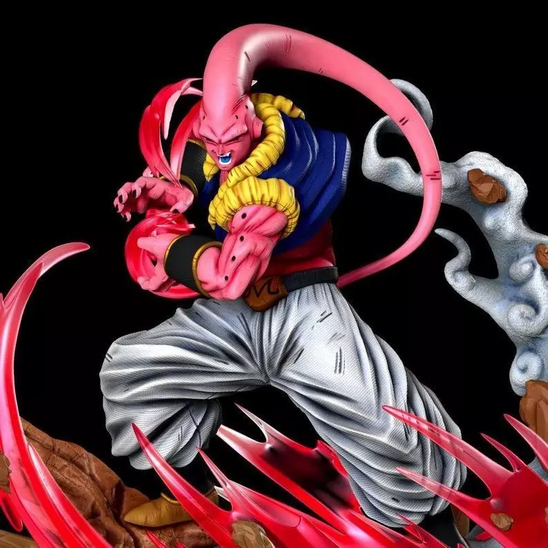 Dragon Ball Super Saiyan Majin Buu Gotenk STL File 3D print model
