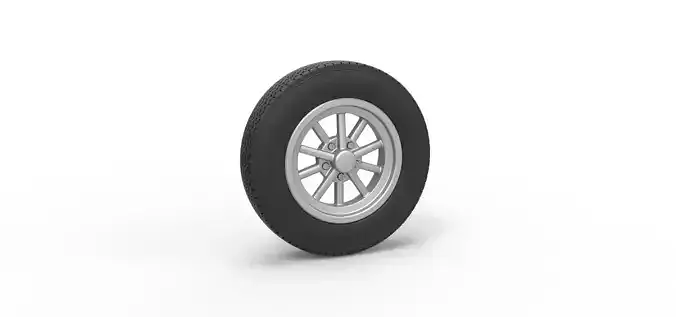 Front wheel of old school dragster Version 6 Scale 1 to 25