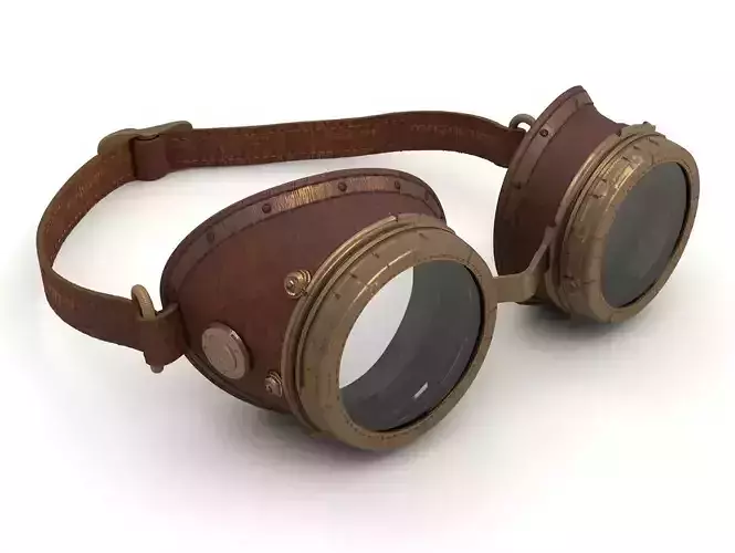 Vintage Steampunk Goggles 3D Model