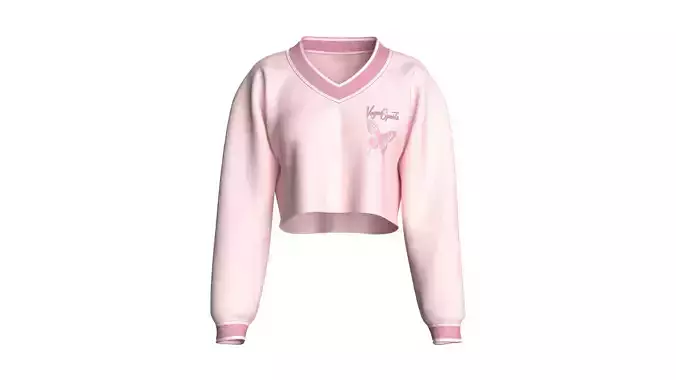 Girls Cropped Sweatshirt V2