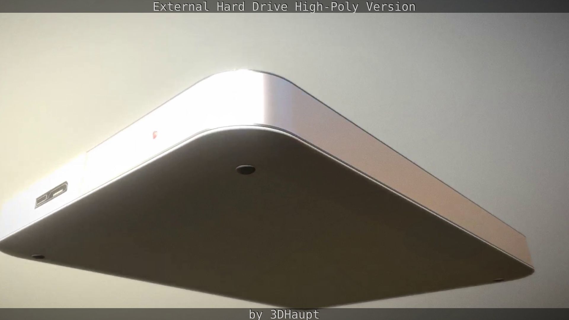 External Hard Drive High Poly Version 3D model_36
