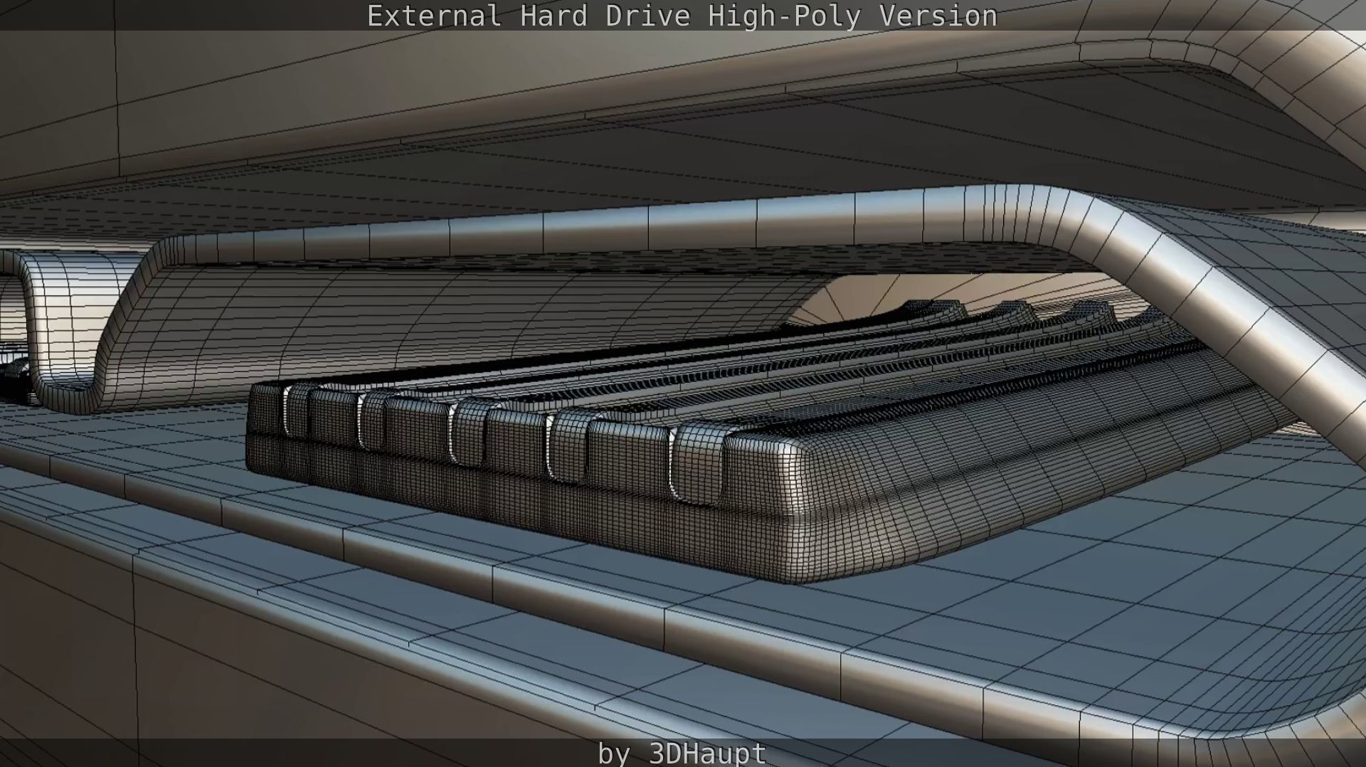 External Hard Drive High Poly Version 3D model_91