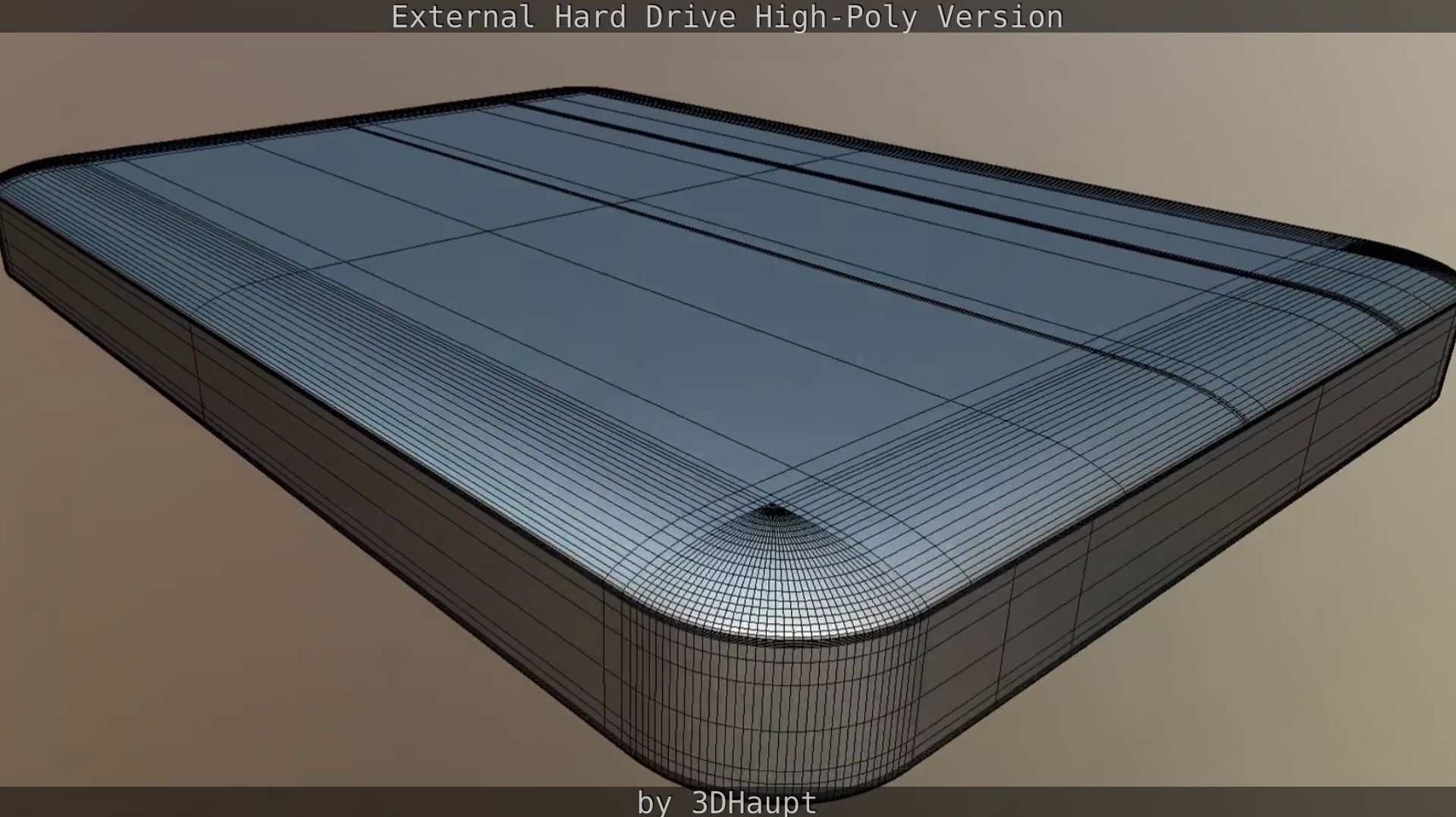 External Hard Drive High Poly Version 3D model_104
