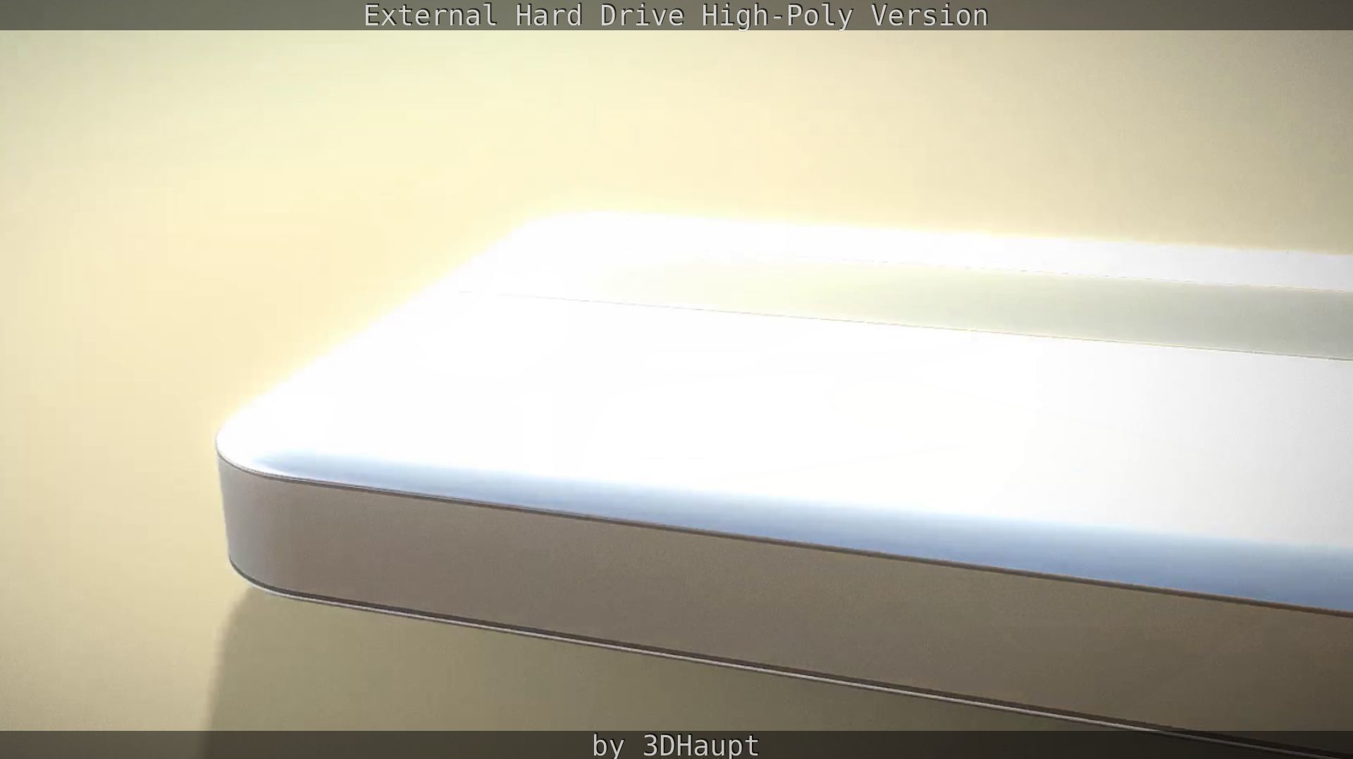 External Hard Drive High Poly Version 3D model_37