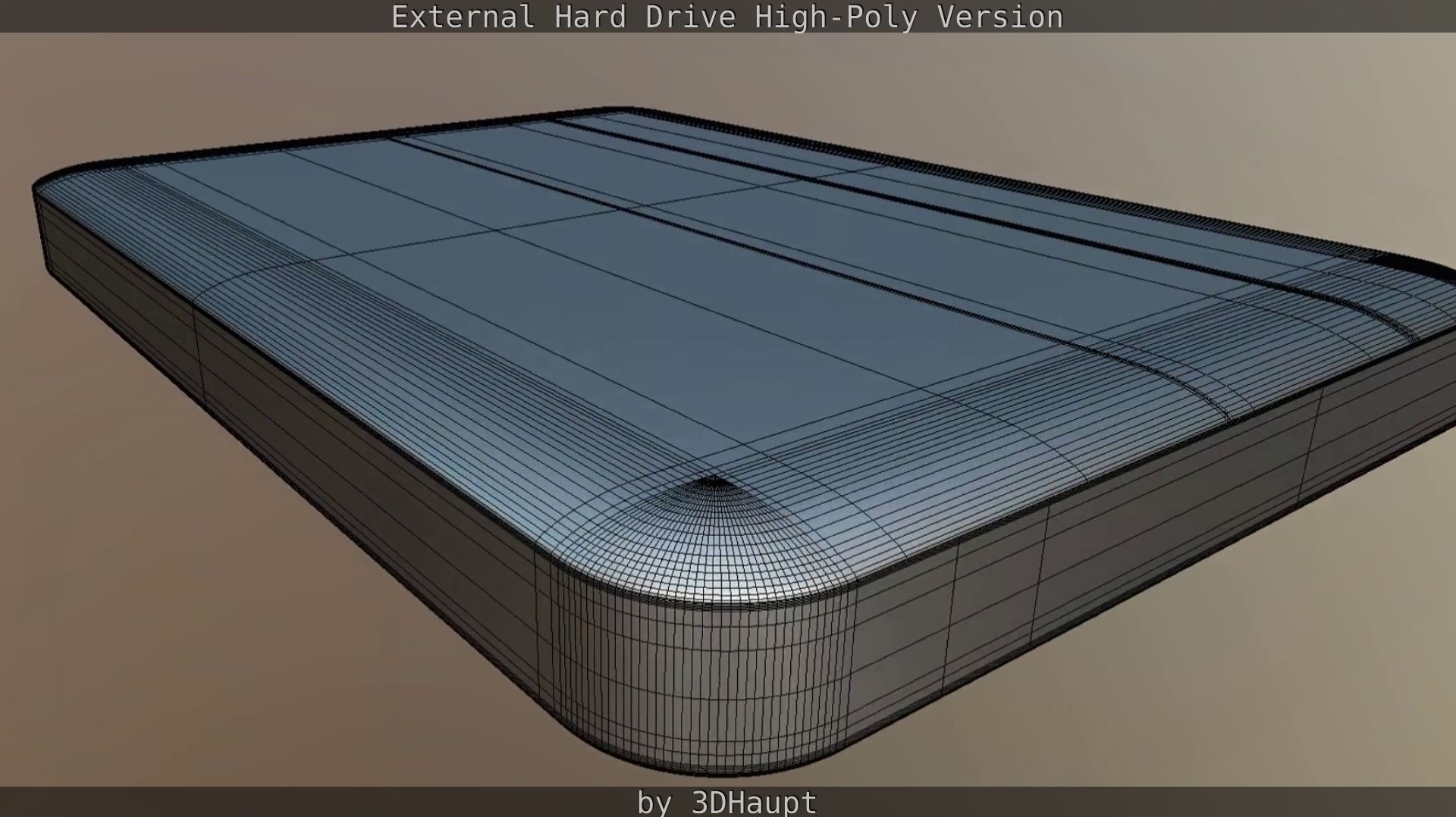 External Hard Drive High Poly Version 3D model_106
