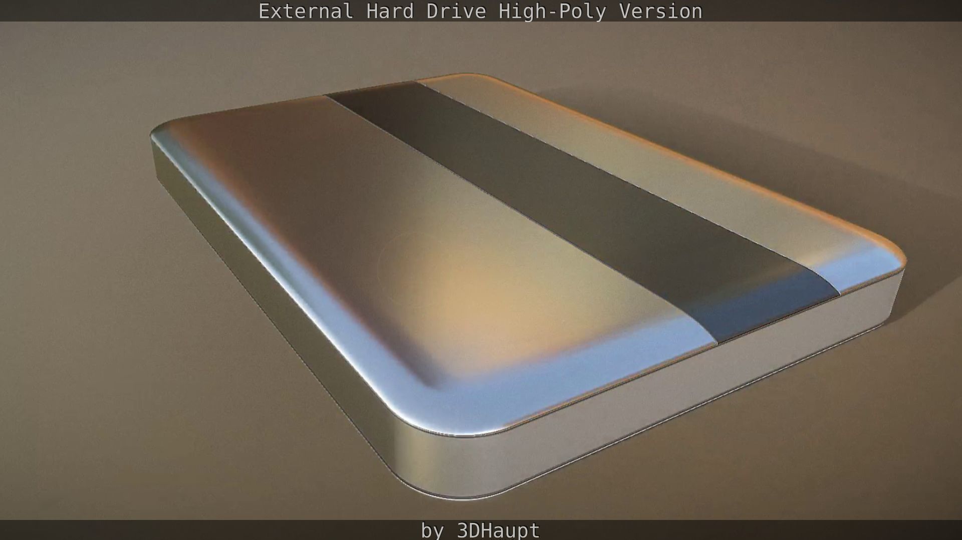 External Hard Drive High Poly Version 3D model_42