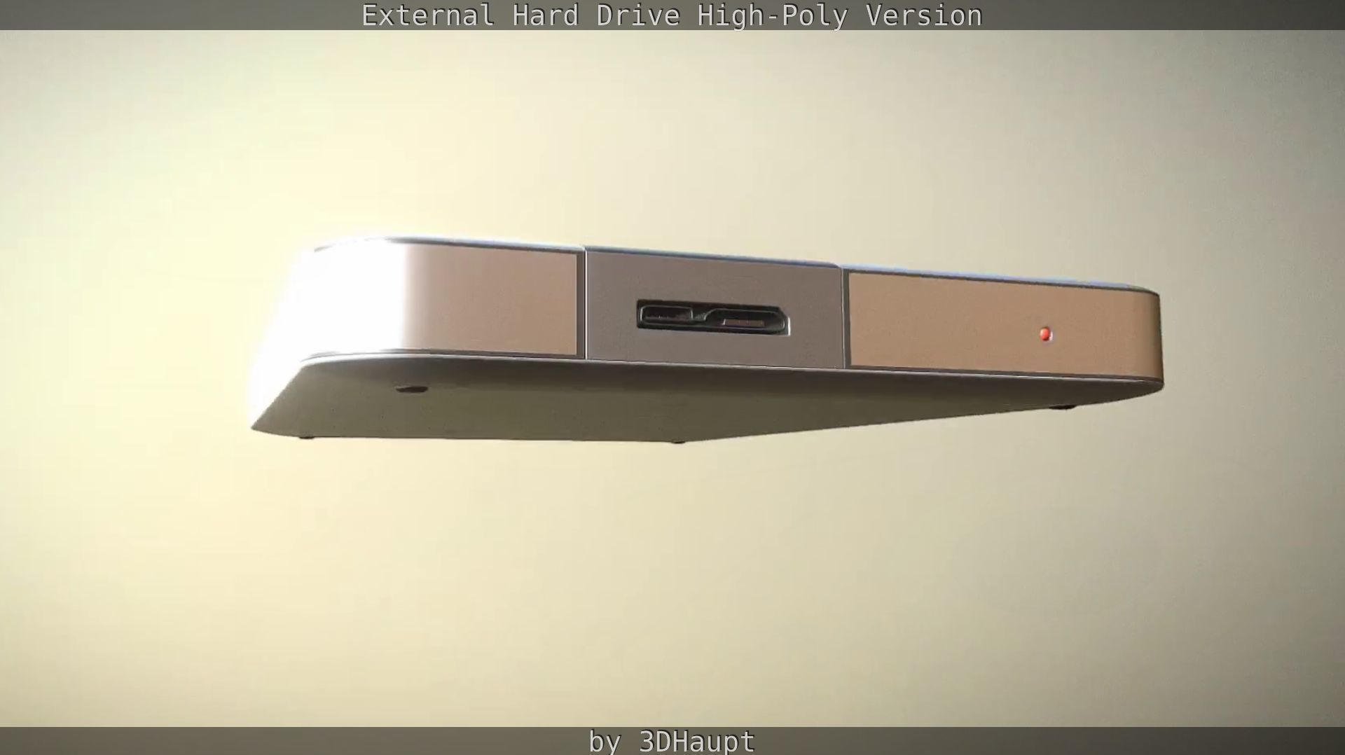 External Hard Drive High Poly Version 3D model_54